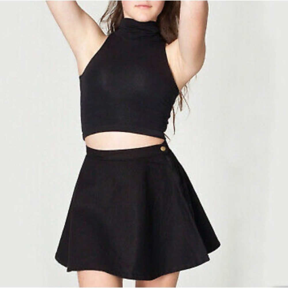 AA jeans black circle skirt